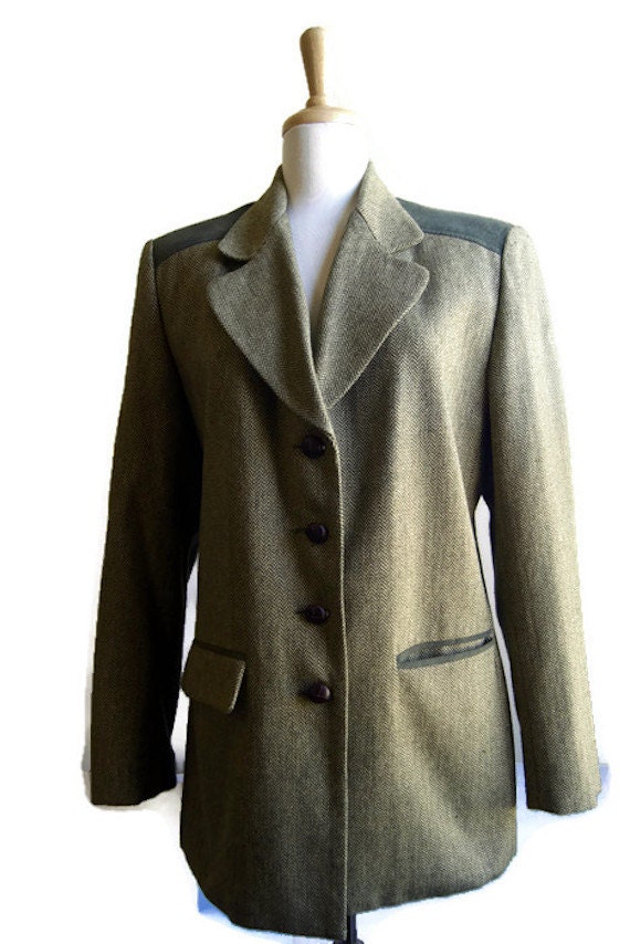 Vintage 1990s KORET Women's Jacket Blazer Wool Bl… - image 1