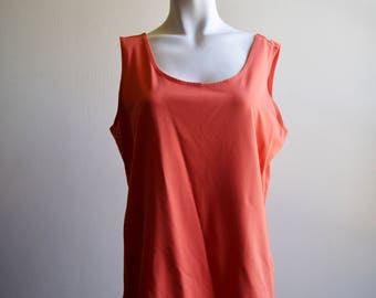 Chico's nylon spandex mouwloze topblouse maat 3 gemaakt in Taiwan tanktop