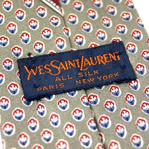 Vintage Yves St Laurent All Silk New York Paris Necktie