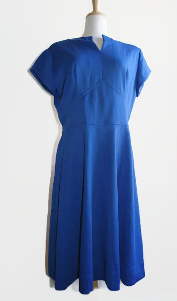 Vintage Handmade Women's Dress Blue