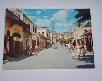 Cartolina vintage inutilizzata - Città Vecchia di Rodi - Non pubblicata