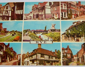 Vintage Rye England-ansichtkaart: Mermaid Street, Ieperkasteel
