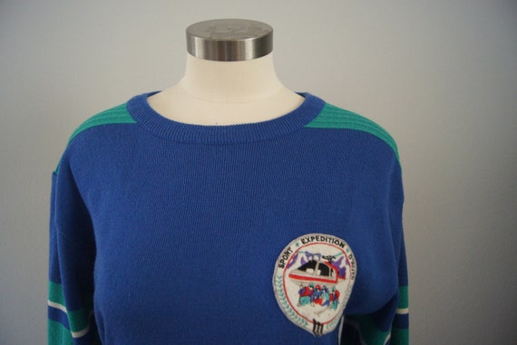 Vintage Meister Sweater - Sport Expedition D'Hive… - image 2