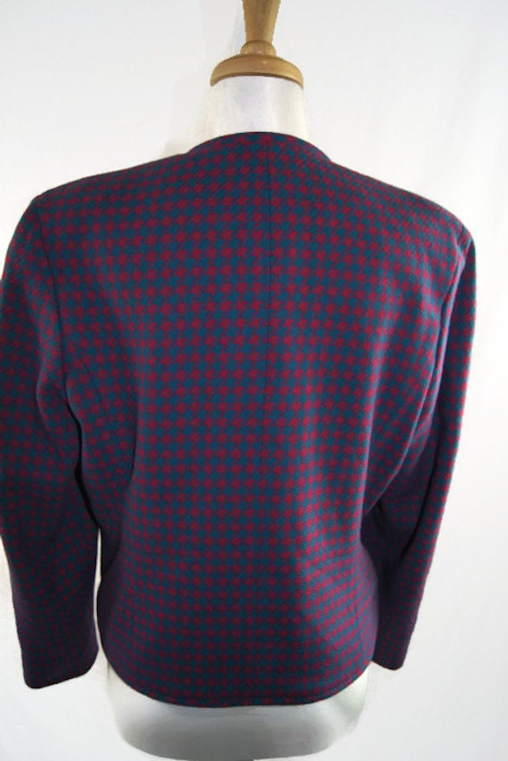 Vintage Petite Pendleton Houndstooth Wool Women's… - image 3