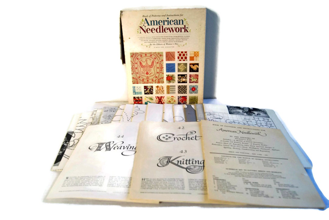 Vintage American Needlework Book Patterns and Instructions by Etsy