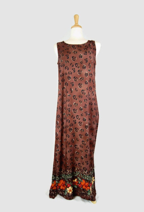 Vintage 1990s Sleeveless Summer Maxi Dress by Nota