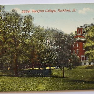 Vintage Postcard Rockford College Rockford Illinois