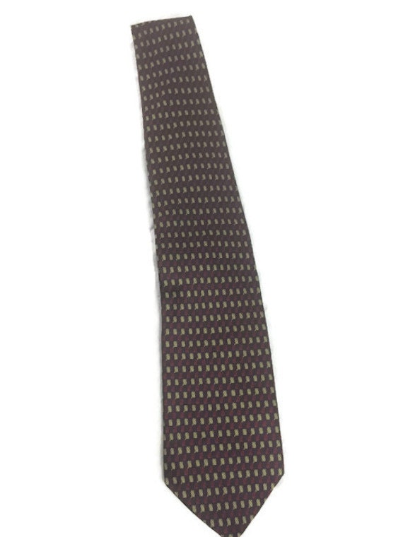 Vintage necktie Ziggurat by Mulberry Neckwear