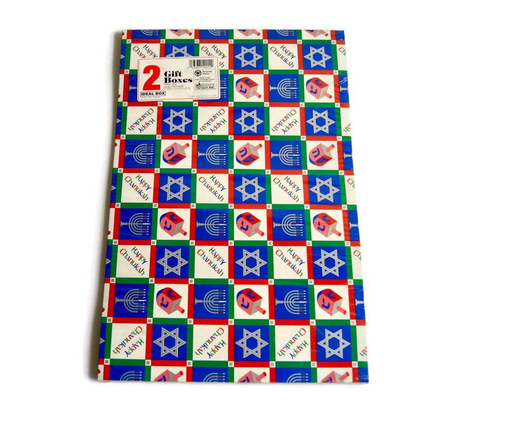 Vintage Happy Chanukah Gift Boxes (NOS) - Robe & Garment Storage - Etsy
