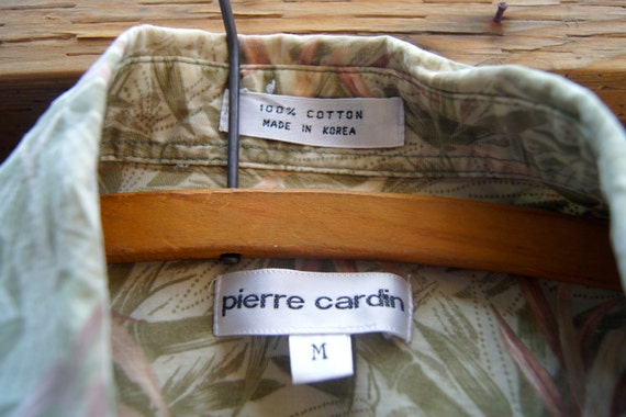 Vintage Pierre Cardin Hawaiian Shirt Made in Kore… - image 2