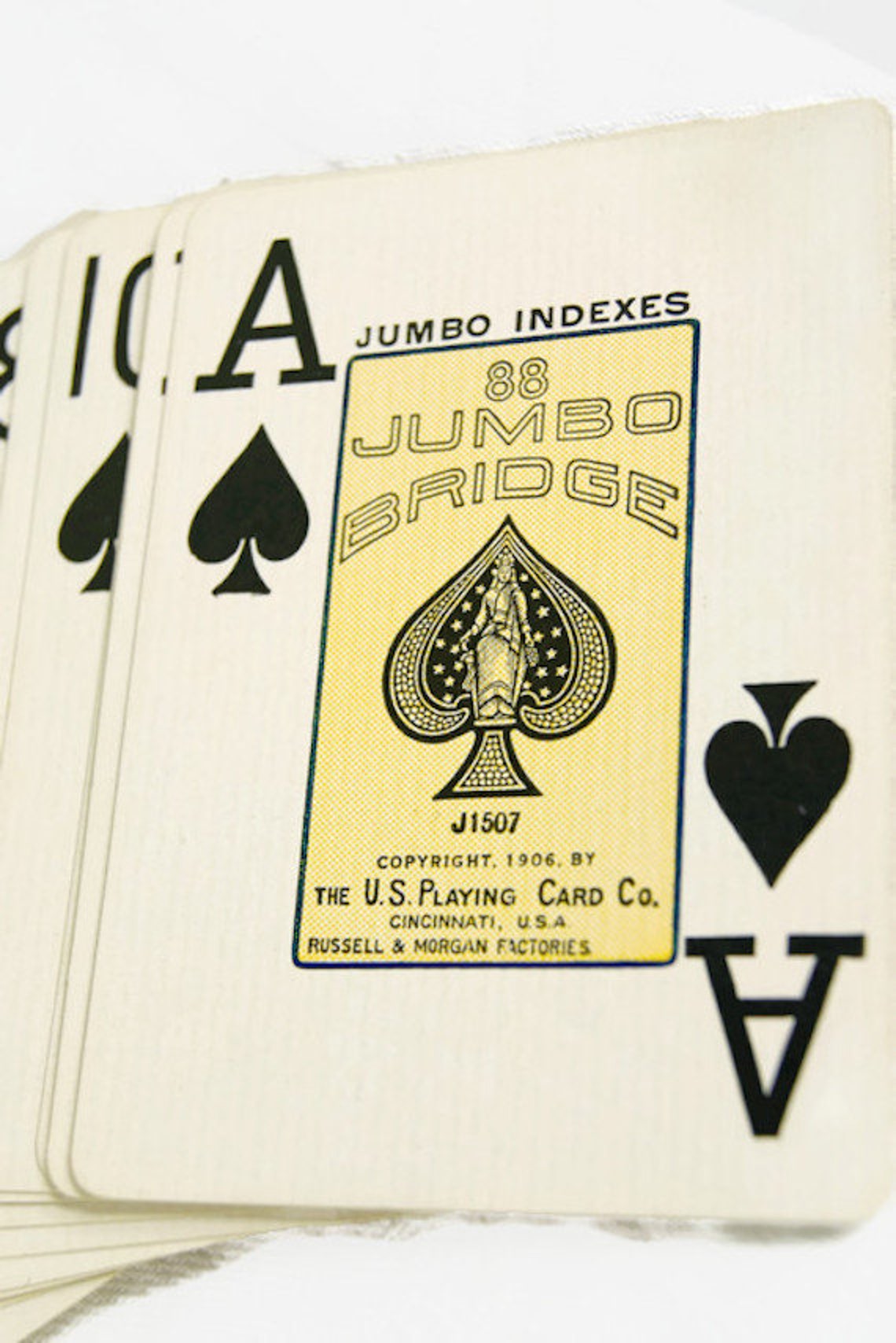 Vintage 88 Jumbo Bridge Playing Cards Made in USA Cincinnati Etsy