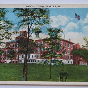 Vintage Postkarte Rockford College Illinois Postkarte 16390