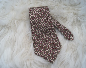 Vintage zijden paisley-stropdas van Ralph Lauren - handgemaakt in de VS