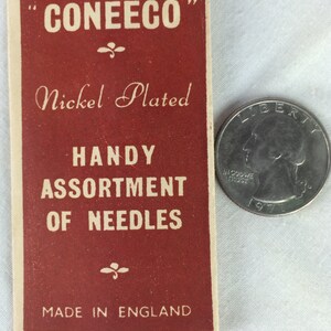 ヴィンテージ Coneeco ニッケルメッキ アソート針 - 英国製 画像 4