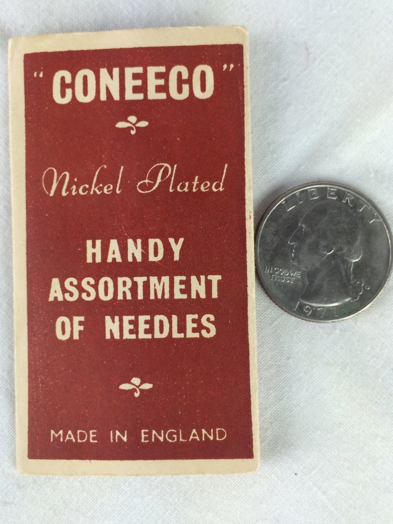 ヴィンテージ Coneeco ニッケルメッキ アソート針 - 英国製 画像 4