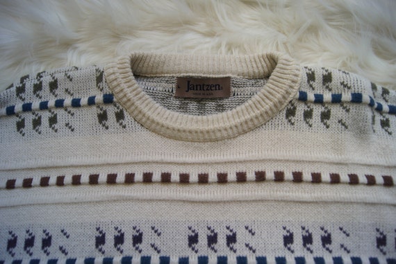 Vintage Jantzen Sweater Made In USA 1980s Size La… - image 3