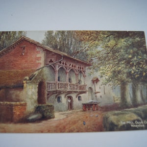 Vintage Unused Postcard - The Mill Guys Cliff Warwick - Not Posted - Post Card Salmon Series - Printed in England - W W Quatremain
