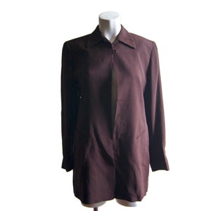 Emanuel by Emanuel Ungaro Petite Vintage Jacket Women&#39;s Blazer 1980s Gruppo GFT Pockets - Shoulder Pads Made in Korea Wool Rayon Nylon