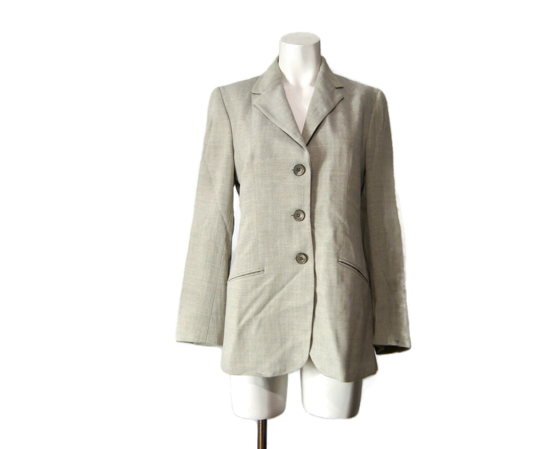 Vintage Ann Freedberg Size 6 Blazer Kimberly Wool Linen 1980s - Etsy