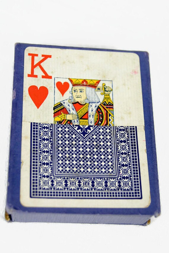 Vintage 88 Jumbo Bridge Playing Cards Made in USA Cincinnati Ohio Air Cushion Finish Copyright 1906 Russell Morgan Factories Etsy Canada