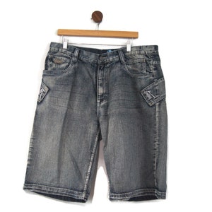 Rare 1990s Karl Kani Jeans Shorts Size 38 Vintage Men&#39;s Rap
