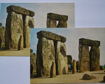 Vintage Stonehenge-postkaart: Wiltshire Sarsen Trilithons (1972)