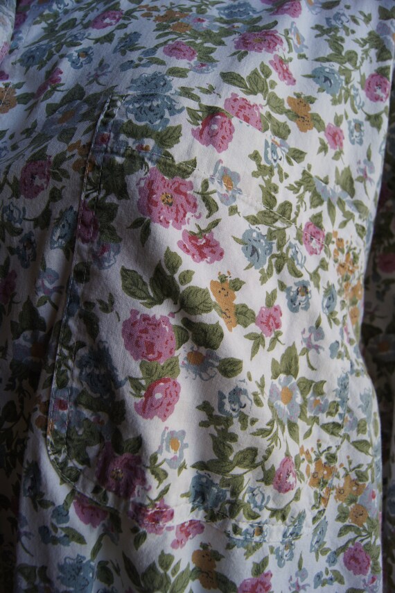 1990s Vintage Laura Katherine Floral Shirt With D… - image 4