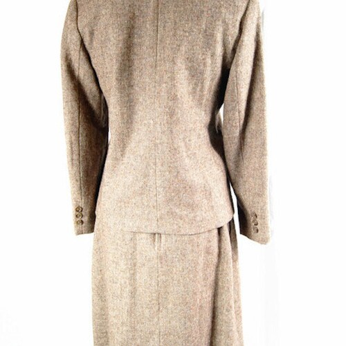 1960s Vintage Business Skirt Suit shops Set by Andre Barreau New York Wool Blend Women's