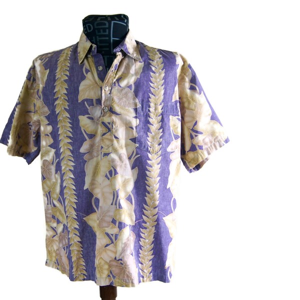 Hawaiian Reverse Print Shirt Etsy