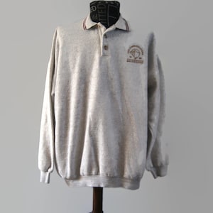 Vintage Cox Communications 1996 1990s Hot Air Thunderbird Balloon Classic Festival Collar Sweater Pullover