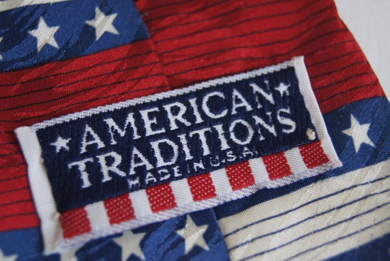 Vintage American Traditions Necktie 100% Silk Tie… - image 5