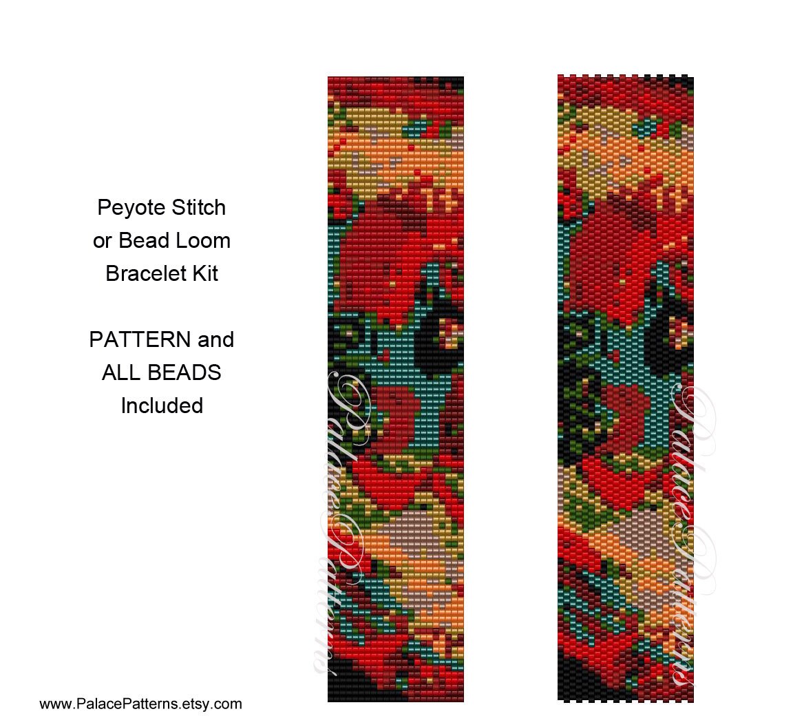 Perlenwebrahmen oder Peyote Stich Perlen weben Armband KIT ...