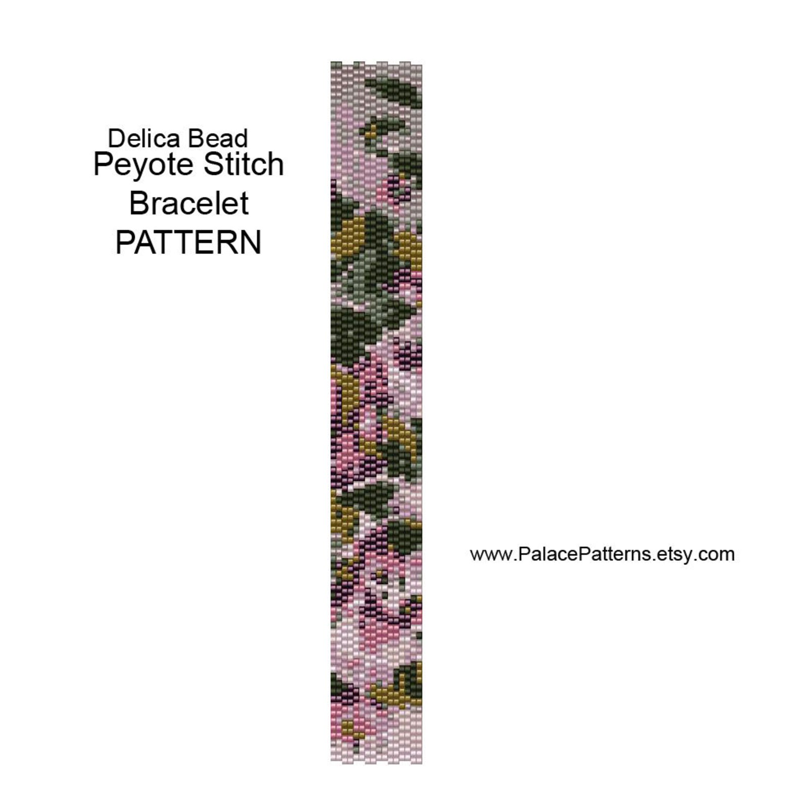 Peyote Stitch Bracelet Pattern or Bead Loom Bracelet Pattern Etsy