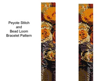Bead Weaving Pattern - Thin7 - Peyote Stitch or Bead Loom Bracelet Pattern