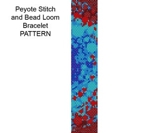 Bracelet Pattern for Loom and Peyote Stitch - PP14a