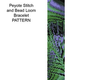Peyote Stitch Bracelet Pattern - PP15a - DIY Beadweaving Bracelet Pattern