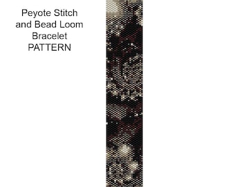 Delica Bead Weaving Pattern - PP19a - Delica Bracelet Pattern for Loom and Peyote Stitch