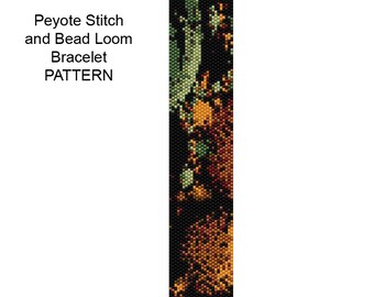 Bracelet Pattern for Loom Weaving and Single Peyote Stitch - PP6