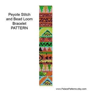 Tribal Armband Muster - Perlenwebstuhl und Peyote Stitch Armband Muster - Tribal12