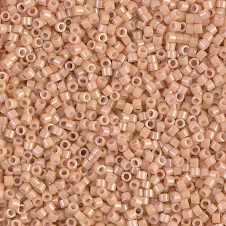 Miyuki Delicas 11//0 Opaque Peach Luster Seed Beads DB-1363