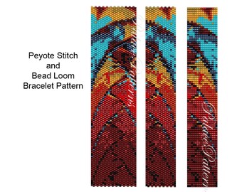 Loom and Peyote Stitch Bracelet Patterns - PP2 - Wide and Narrow Versions