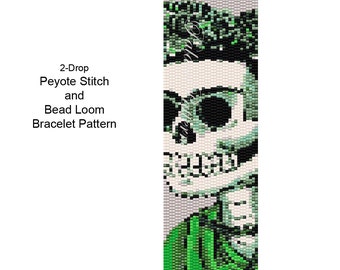 Day of the Dead Cuff Bracelet Pattern - Etsy