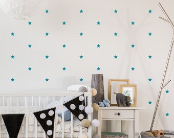 Star Decals, Choose your Size stars, star pattern, twinkle little star,  Modern nursery, shabby chic decal, Nursery decal, confetti