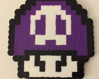 Super Mario 8-Bit Mushroom & Star Power Ups - with pin or hair clip option **FREE Domestic SHIPPING** within United States