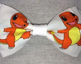 Pokemon Charmander Premium Double Layer Clip-On Bowtie **FREE Domestic SHIPPING**