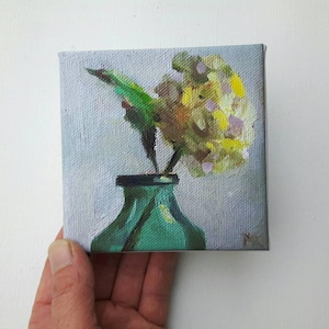 Kleiner Blumendruck, Druck auf Leinwand, kostenloser Versand, kleine Leinwand, Druck Acryl, Blumenmalerei, Blumendruck, Geschenk für sie, Glicee-Leinwand