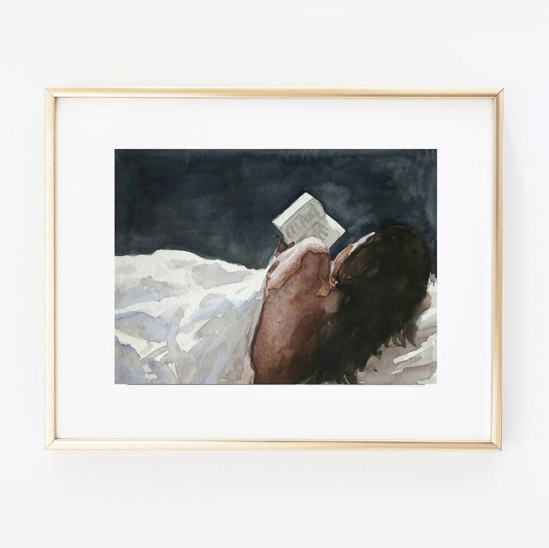 Fine Art Print, Woman Painting, Bedroom Print, Contemporary Art, Women Painting, Print From ...