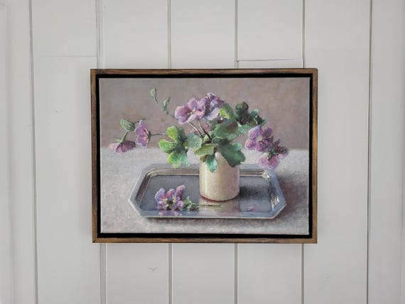 original oilpainting, stilllife painting, painting on canvas, 12x16 canvas, flower painting, original stilllife, marleenart, small painting