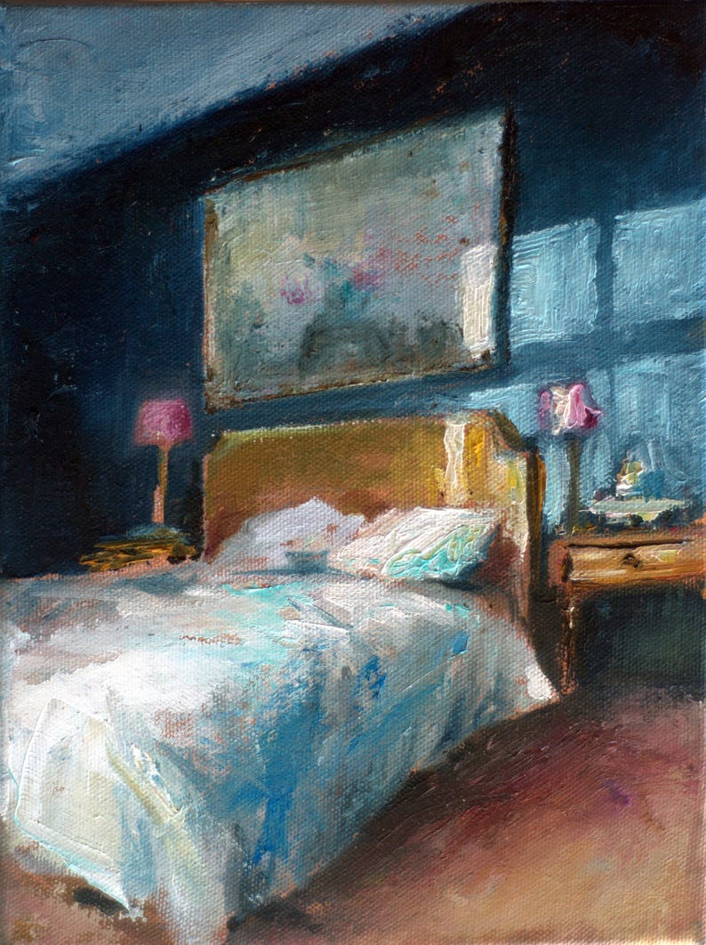 Fine Art Print. Bedroom Painting Interior Print Bedroom Art Etsy