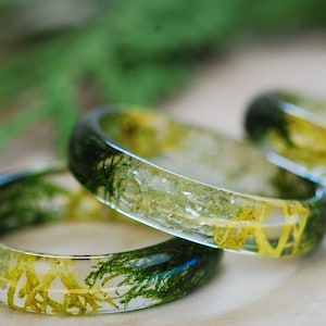 Gemstone Peridot Ring, Nature Inspired Green Resin Ring, August Birthstone Ring, Botanical Elf Ring, Hiking Gift For Men